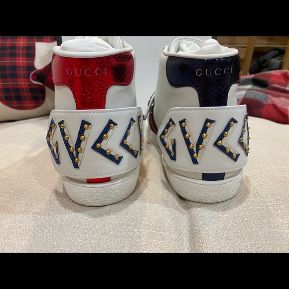 Gucci high top sneaker size 9 - Picture 1 of 6